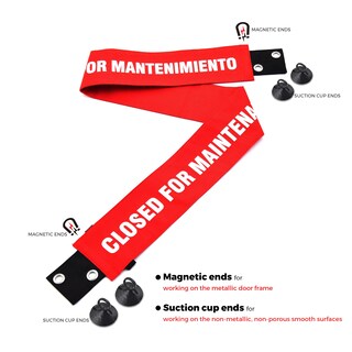 Foto 2 | Foto 2 | Cartel De Cierre Por Mantenimiento Paquete De 2 Con Imán Y Ventosa - Venta Internacional.