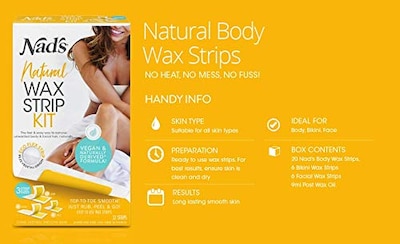 Foto 5 | Foto 5 | Kit De Depilación Nad's Natural  6 Tiras Faciales  20 Tiras Corporales - Venta Internacional.