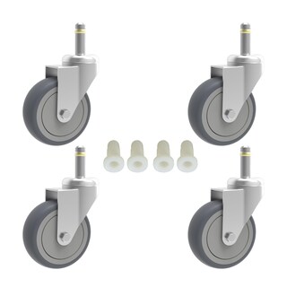 Foto 1 | Foto 1 | Vástago Giratorio Caster Rilidri De 5 Cm Con Rueda De Goma Paquete De 4 - Venta Internacional.
