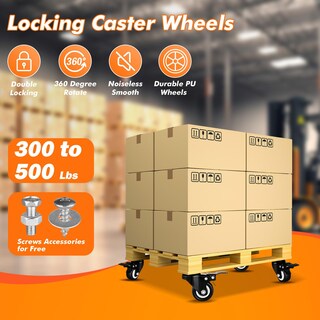 Foto 2 | Foto 2 | Juego De 8 Ruedas Giratorias Industriales De Poliuretano De Alta Resistencia De 2 Pulgadas Con Freno - Venta Internacional.