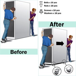 Foto 7 | Foto 7 | Juego De 8 Ruedas Giratorias Industriales De Poliuretano De Alta Resistencia De 2 Pulgadas Con Freno - Venta Internacional.