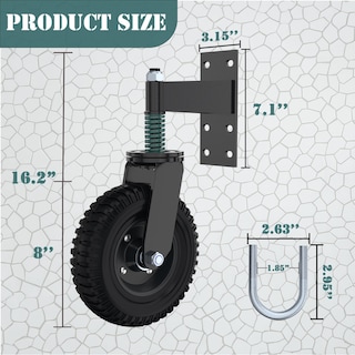Foto 2 | Foto 2 | Rueda Gate Wheel Lygoeege De 8 Pulgadas De Diámetro Y 39 12 Cm De Altura - Venta Internacional.