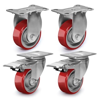 Foto 1 | Foto 1 | Ruedas Giratorias Zdney Heavy Duty De 3 Pulgadas Con Tapón De Freno De 1400 Libras. - Venta Internacional.