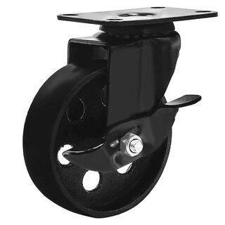 Foto 7 | Foto 7 | Ruedas Caster Factorduty 4 Totalmente De Metal Negro Con Cierre De Freno - Venta Internacional.