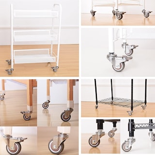 Foto 7 | Foto 7 | Juego De Ruedas Giratorias Nerilee De Goma De 2 Pulgadas Con Frenos Para Muebles - Venta Internacional.