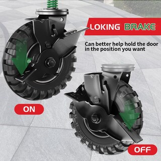 Foto 5 | Foto 5 | Fence Gate Wheel Uscaster De 8 Pulgadas Con Freno Para Puerta De Tubo Metálico - Venta Internacional.
