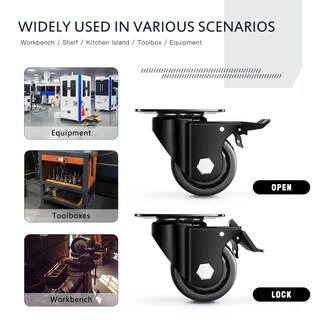 Foto 6 | Foto 6 | Juego De 4 Ruedas Caster Wheels Andutees De 2 Pulgadas  Carga 1000 Kg  Servicio Pesado - Venta Internacional.