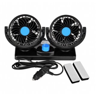 Foto 2 | Foto 2 | Ventilador Doble Para Coche 2 Velocidades Rotación De 360 Grados 12 V Dc 6 5 W - Venta Internacional.
