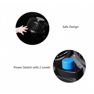 Foto 5 | Foto 5 | Ventilador Doble Para Coche 2 Velocidades Rotación De 360 Grados 12 V Dc 6 5 W - Venta Internacional.