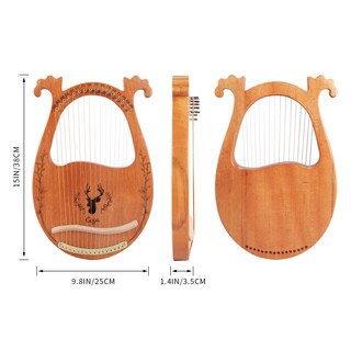 Foto 3 | Foto 3 | Arpa Tipo Lira Tseipoaoi 16 Cuerdas Caoba Con Cuerdas Adicionales Y Bolsa - Venta Internacional.