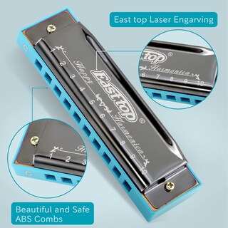 Foto 5 | Foto 5 | Harmonica East Top Blues Diatonic 10 Hoyos Tecla C Para Principiantes - Venta Internacional.