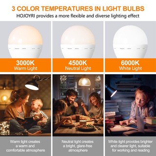 Foto 4 | Foto 4 | Bombilla Recargable Hojoyri Magic E26 De 2200 Mah Con Mando A Distancia - Venta Internacional.