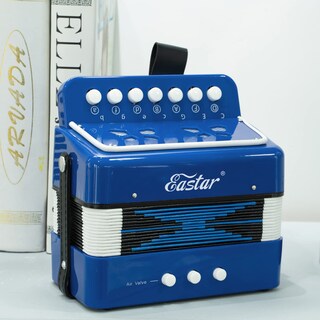 Foto 6 | Foto 6 | Accordion Eastar Mini Accordian Kids 10 Teclas Azul Con Guía - Venta Internacional.
