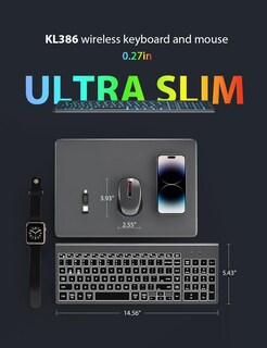 Foto 7 | Foto 7 | Combo De Teclado Y Ratón Inalámbricos Sablute Retroiluminado Space Grey - Venta Internacional.