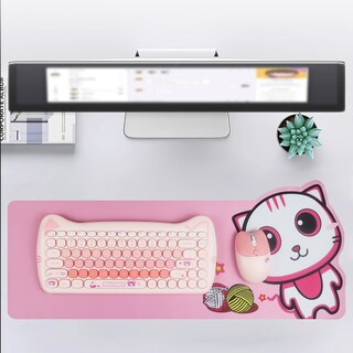 Foto 6 | Foto 6 | Combo De Teclado Y Ratón Tzbbl Cute Cat 2.4g Usb Inalámbrico - Venta Internacional.