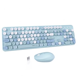 Foto 1 | Foto 1 | Combos De Teclado Y Ratón Inalámbricos Ubotie Colorful Typewriter - Venta Internacional.