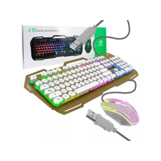 Foto 1 | Foto 1 | Kit De Teclado Y Ratón J-32 Rgb Con Retroiluminación Para Jugadores - Venta Internacional.