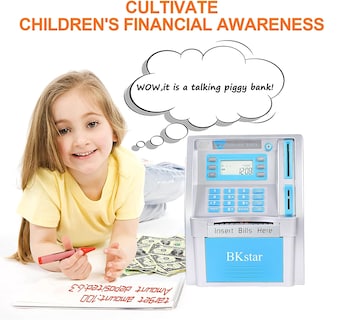 Foto 5 | Foto 5 | Banco De Juguetes Para Ahorrar En Cajeros Automáticos Bkstar Alcancía Parlante Mejorada Para Niños - Venta Internacional.