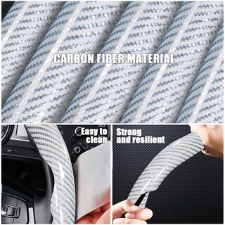 Foto 3 | Foto 3 | Fundas Para Volante Aimato De Fibra De Carbono De 3 Piezas (blancas) - Venta Internacional.