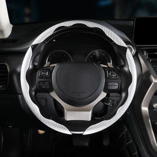 Foto 5 | Foto 5 | Fundas Para Volante Aimato De Fibra De Carbono De 3 Piezas (blancas) - Venta Internacional.