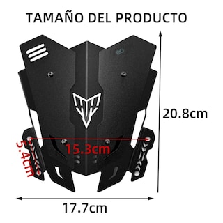 Foto 3 | Foto 3 | Parabrisas Para Moto De Accesorios Protección Contra Lluvia Eo Safe Imports Esi-21805 Gris