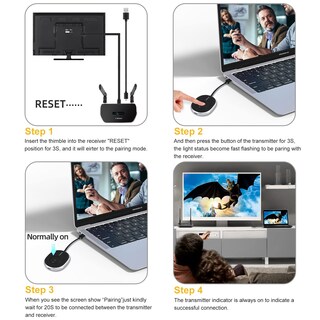 Foto 6 | Foto 6 | Transmisor Hdmi Inalámbrico Compatible Con Pofan Con 8 Transmisores - Venta Internacional.