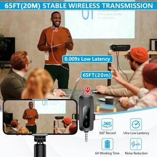 Foto 5 | Foto 5 | Micrófono Lavalier Inalámbrico Utsund 3 En 1 Para Iphone/android - Venta Internacional.