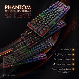 Foto 2 | Foto 2 | Teclado Mecánico Tecware Phantom 87 Teclas Rgb Led Con Interruptor Marrón - Venta Internacional.