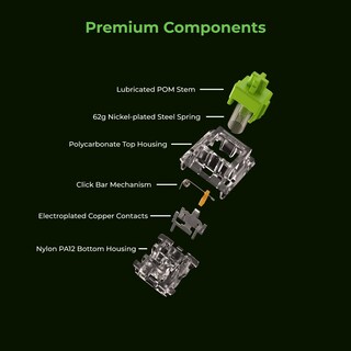 Foto 7 | Foto 7 | Interruptores Para Teclados Mecánicos Glorious Raptor Clicky 36 Piezas - Venta Internacional.