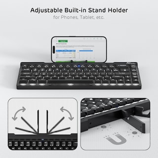 Foto 6 | Foto 6 | Teclado Mecánico Rk Royal Kludge F68 60% Plegable Blanco - Venta Internacional.