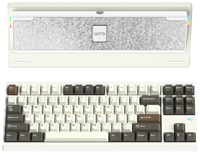 Foto 1 | Foto 1 | Teclado Mecánico Keebmonkey Wobkey Crush 80 Reboot Pro White - Venta Internacional.