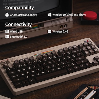 Foto 3 | Foto 3 | Teclado Mecánico Aknes 8bitdo Retro 80% Wireless C64 Ed. - Venta Internacional.