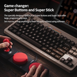 Foto 5 | Foto 5 | Teclado Mecánico Aknes 8bitdo Retro 80% Wireless C64 Ed. - Venta Internacional.