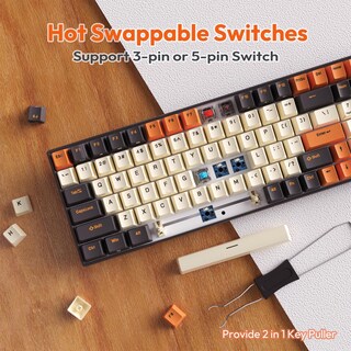 Foto 3 | Foto 3 | Teclado Mecánico Rk Royal Kludge Rk100 Inalámbrico Rgb - Venta Internacional.