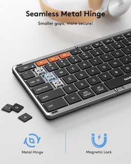 Foto 5 | Foto 5 | Teclado Bluetooth Samsers Plegable Con Panel Táctil De Tamaño Completo - Venta Internacional.