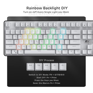Foto 7 | Foto 7 | Teclado Mecánico Rk Royal Kludge Rk920 Rainbow Retroiluminado - Venta Internacional.