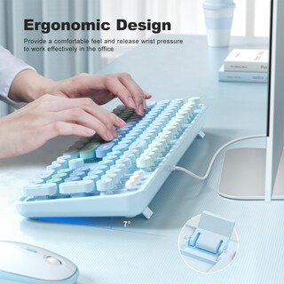 Foto 4 | Foto 4 | Teclado Atelus Large Print Usb Con Cable Para Pc Portátil Windows - Venta Internacional.