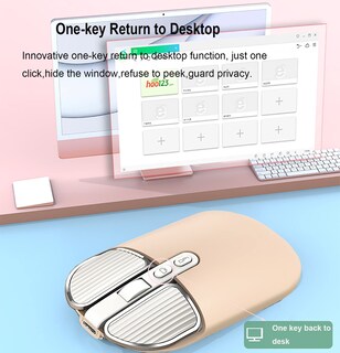 Foto 5 | Foto 5 | Ratón Inalámbrico Recargable Jieruideng 2.4g 2400dpi Cream - Venta Internacional.