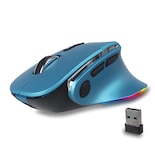 Ratón Jiggler Kuyhrf Ergonómico Bluetooth Vertical Azul - Venta Internacional.