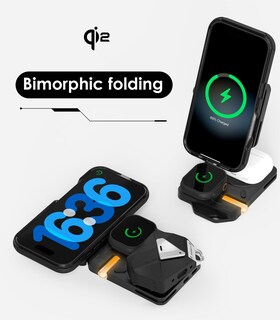 Foto 2 | Foto 2 | Soporte De Carga Inalámbrico/almohadilla Aulumu M01 4 En 1 Magsafe 15w - Venta Internacional.