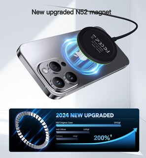 Foto 2 | Foto 2 | Cargador Inalámbrico Umeija Magnetic 15w Para Iphone Y Airpods - Venta Internacional.