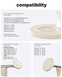 Foto 7 | Foto 7 | Estación De Carga Inalámbrica Zechin 3 En 1 Para Iphone Y Watch - Venta Internacional.