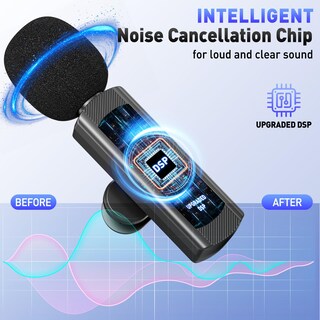 Foto 7 | Foto 7 | Micrófono Lavalier Inalámbrico Quzazbu Mini Para Iphone Con Reducción De Ruido - Venta Internacional.