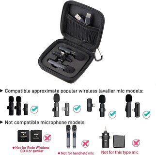 Foto 4 | Foto 4 | Funda Para Micrófono Lavalier Inalámbrico Funda Para Micrófono Soleking Mini - Venta Internacional.