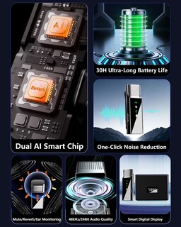 Foto 3 | Foto 3 | Micrófono Lavalier Inalámbrico Zerfun Para Iphone/android/pc - Venta Internacional.