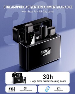 Foto 6 | Foto 6 | Micrófono Lavalier Inalámbrico Zerfun Para Iphone/android/pc - Venta Internacional.