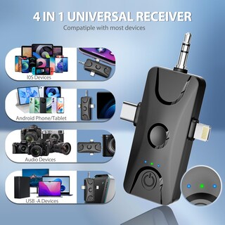 Foto 2 | Foto 2 | Micrófono Lavalier Inalámbrico Dralud Para Iphone/android - Venta Internacional.