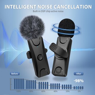 Foto 3 | Foto 3 | Micrófono Lavalier Inalámbrico Dralud Para Iphone/android - Venta Internacional.