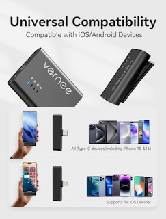 Foto 7 | Foto 7 | Micrófono Lavalier Inalámbrico Vernee M1 Para Iphone/android - Venta Internacional.