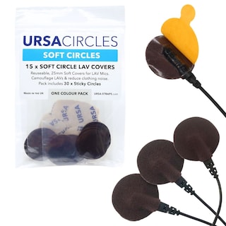 Foto 1 | Foto 1 | Fundas Blandas Ursa Soft Circles Para Micrófonos Lavalier (marrón) - Venta Internacional.